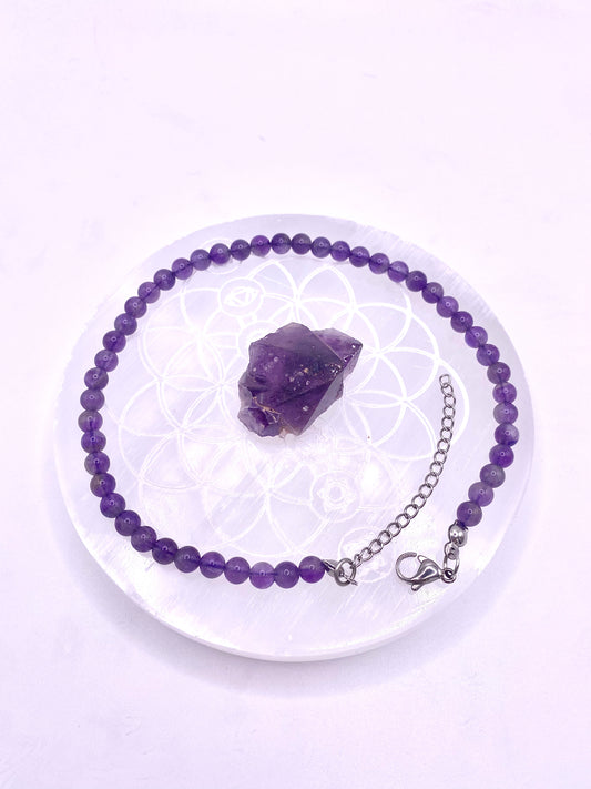 Amethyst Anklet